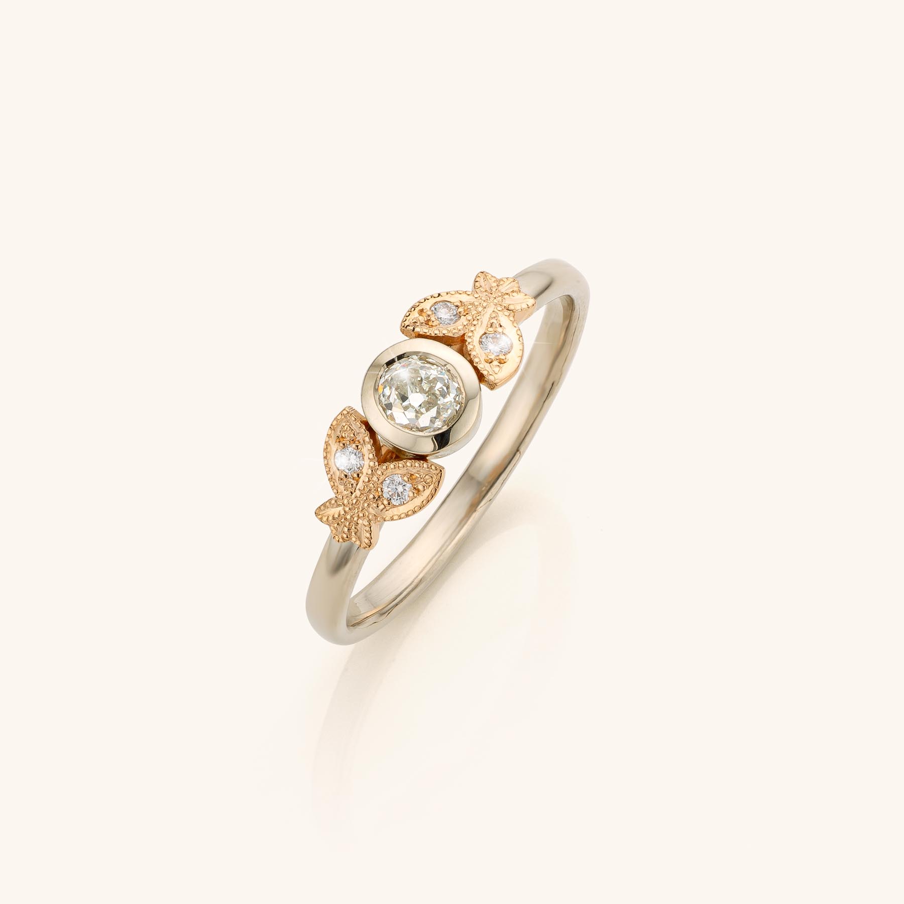 solitair olivia old mine diamant wit